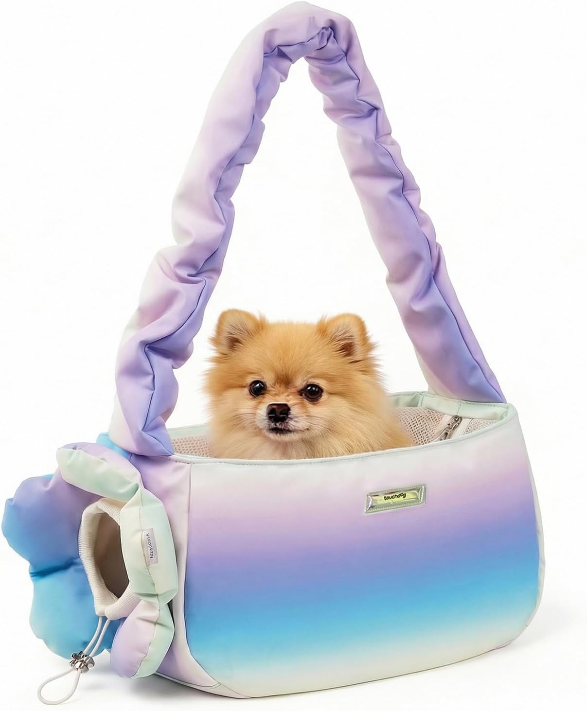 TOUCHDOG Pet Carrier Purse for Small Dogs & Cats - Lightweight Travel Handbag, Breathable Tote with Padded Interior (Pink) - Image 9