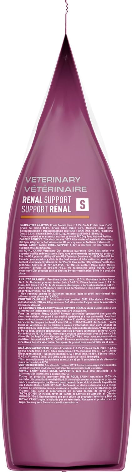 Royal Canin Canine Renal Support S six pound bag authentic premium imported pet food