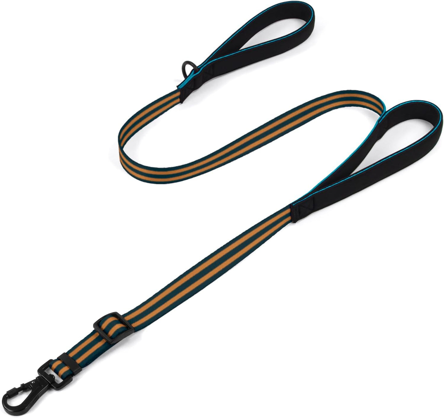 Dog Leash for Large Dogs, Double Handle Heavy Duty Adjustable Leash with Soft Padded Handles, Traffic Control Training Lead for Walking, Running (Pink & Grey Stripe, 6 ft) - Image 15