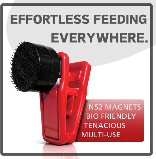 Miofis N52 strong magnet seaweed clip showing the rust proof ABS wavy bite grip.