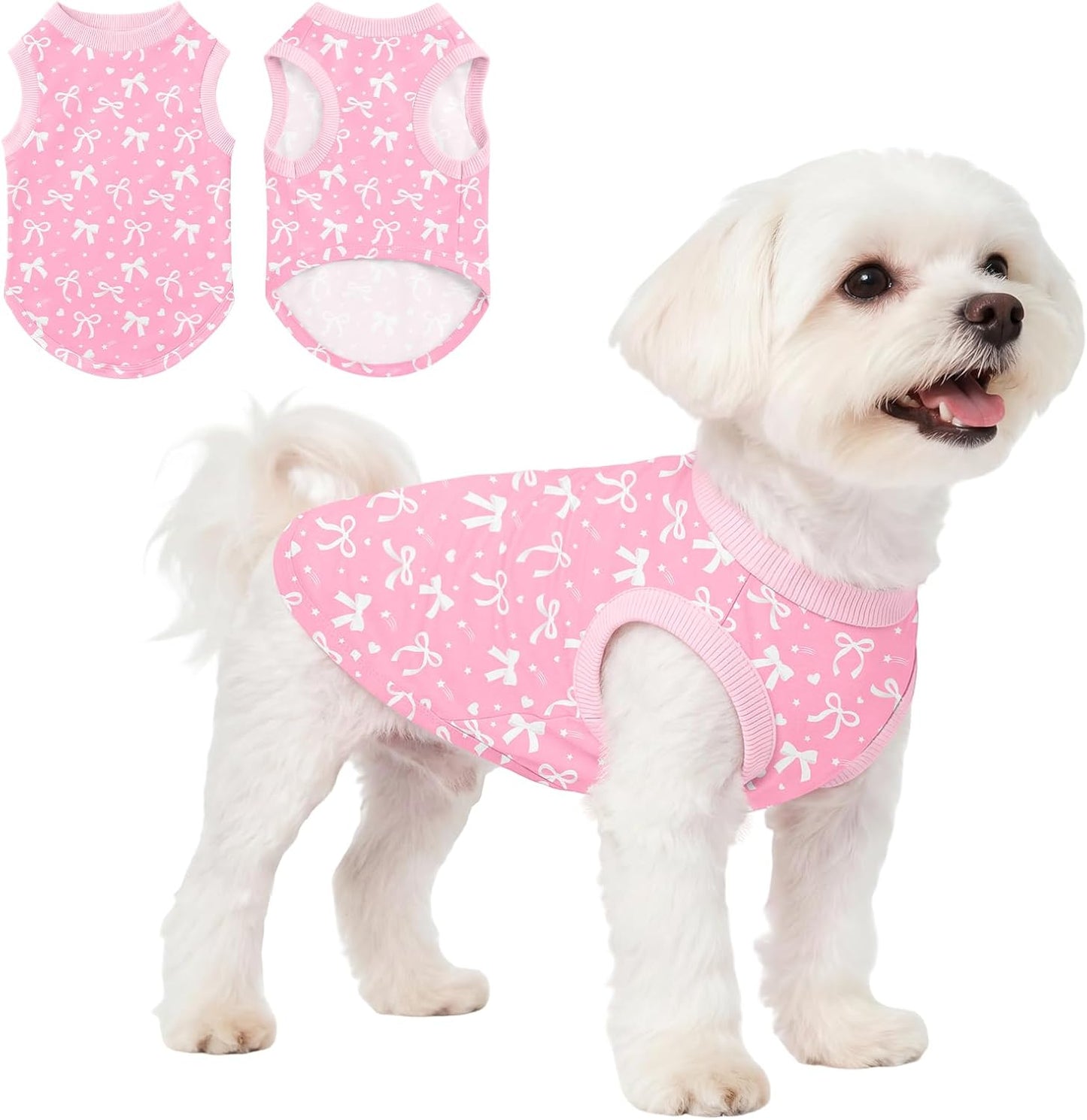 Dog Shirt for Small Medium Dogs, Lightweight Dog Tshirt for Summer, Dog Shirts Sleeveless Soft Stretch for Daily Wear,Independence Day Medium - Image 15