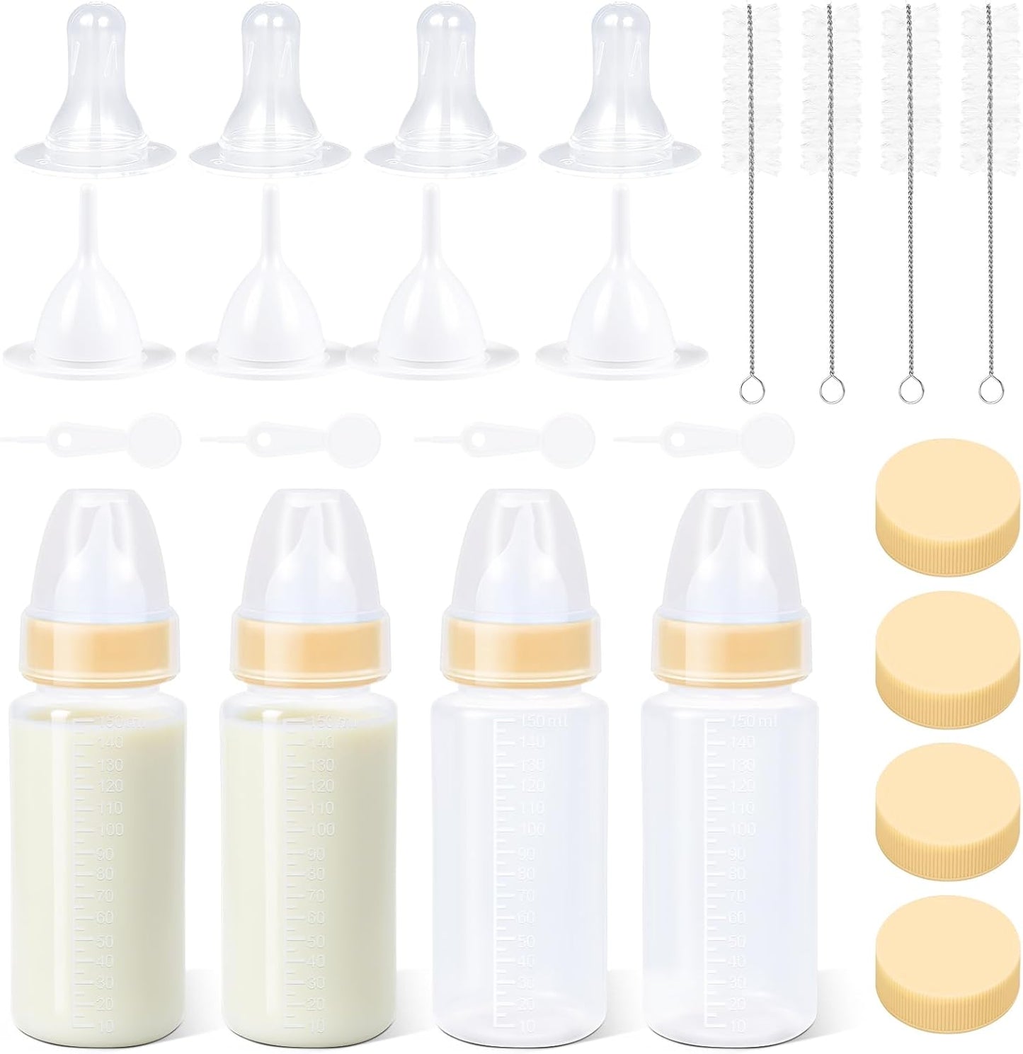Puppy Kitten Nursing Bottle 2oz- Small Animal Feeding Kit with Nipples | Hand Feeding Supplies for Puppies, Kittens, Rabbits, Ferrets & Newborn Pets - Image 10