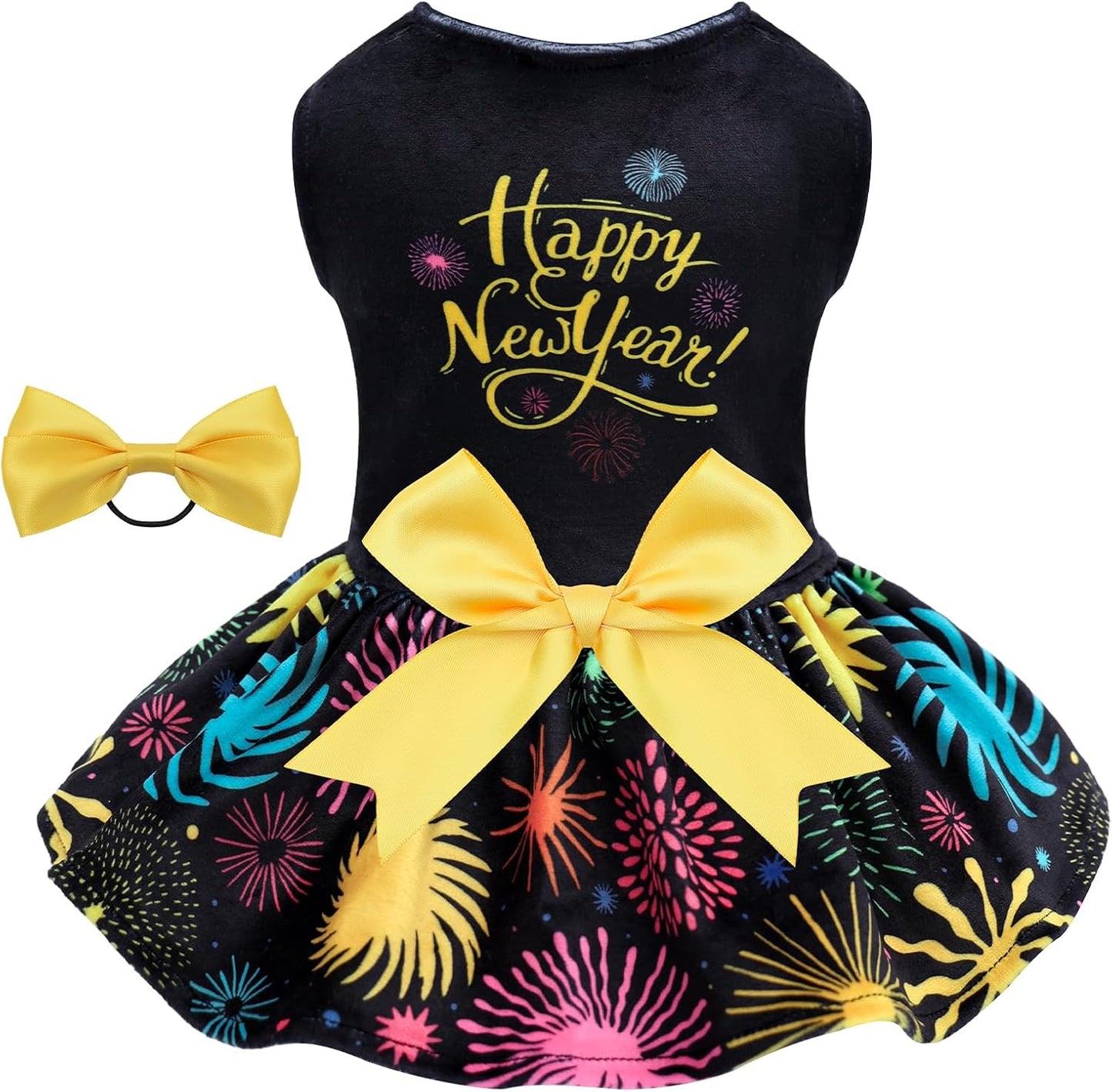 CuteBone Halloween Skulls Dog Dress Velvet for Small Dogs Girl Puppy Dresses Pink Dog Clothes - Image 15