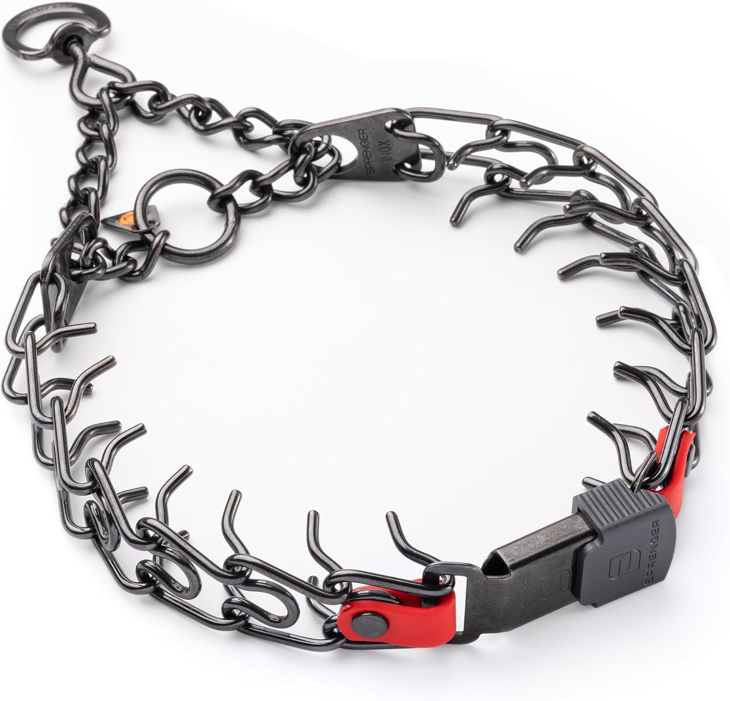 Herm Sprenger Prong Collar 3.0 mm Quick Release with Short Links & Swivel for Easy Use & Biothane Insert | Black Stainless Steel Dog Training Pinch Collar for Dogs, 20in (Necks up to 16-17in) (Black) - Image 11