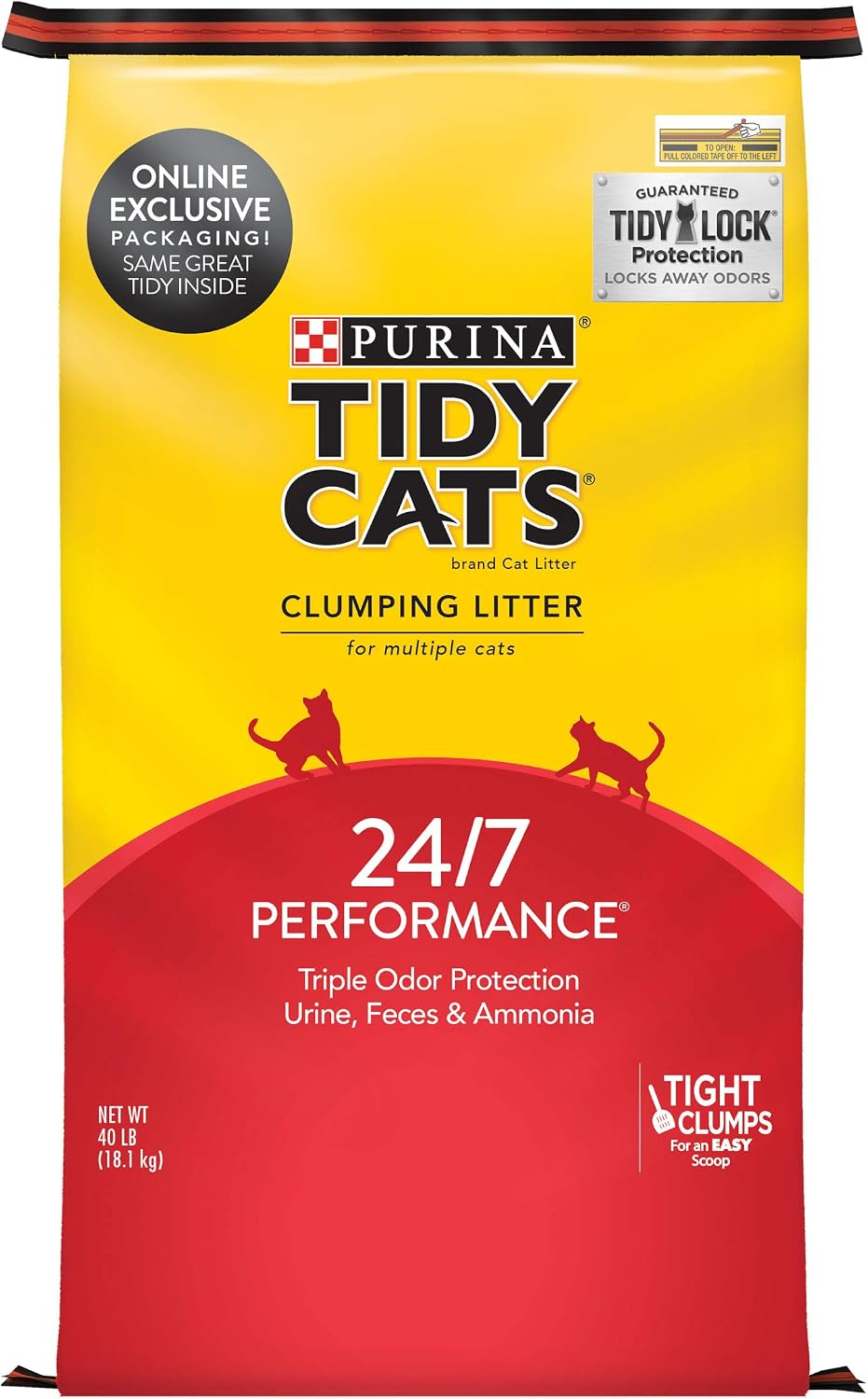 Purina Tidy Cats LightWeight4-In-1 Strength Multi-Cat, Odor control, Clumping, 99.9 Percent Dust Free Cat Litter - 17 lb. Box - Image 15