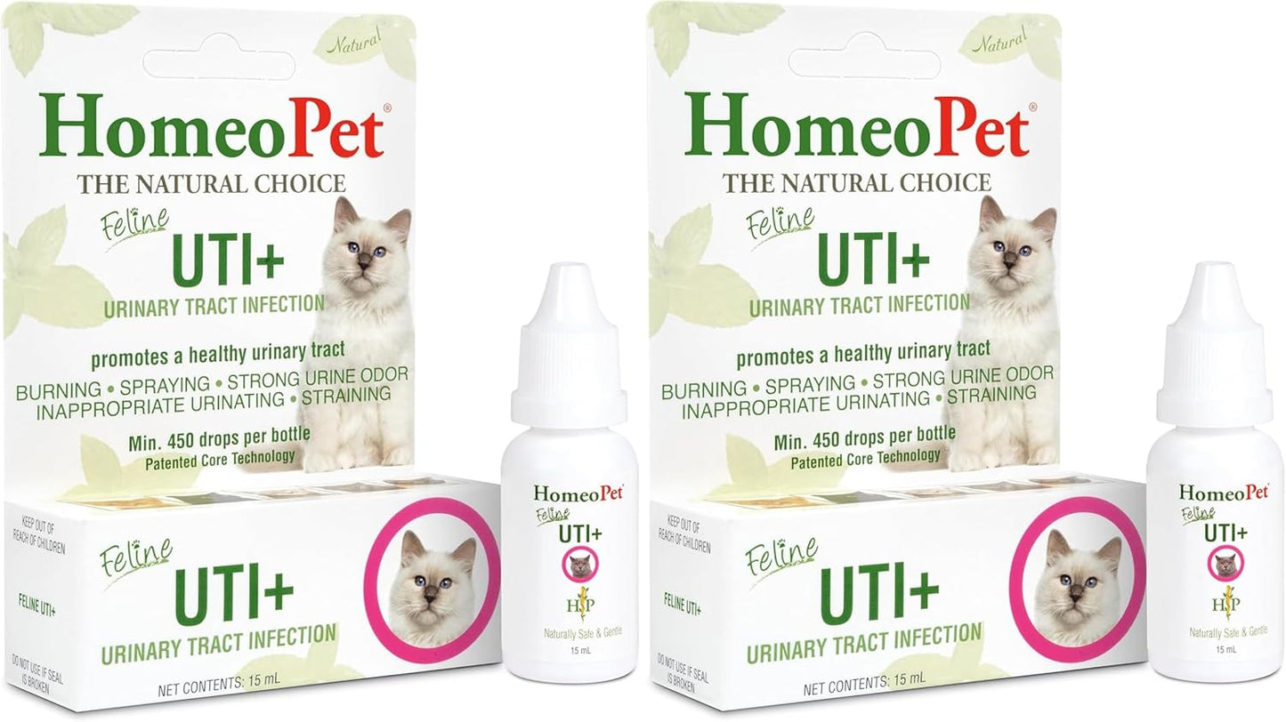 Authentic HomeoPet Feline UTI Plus cat health supplement