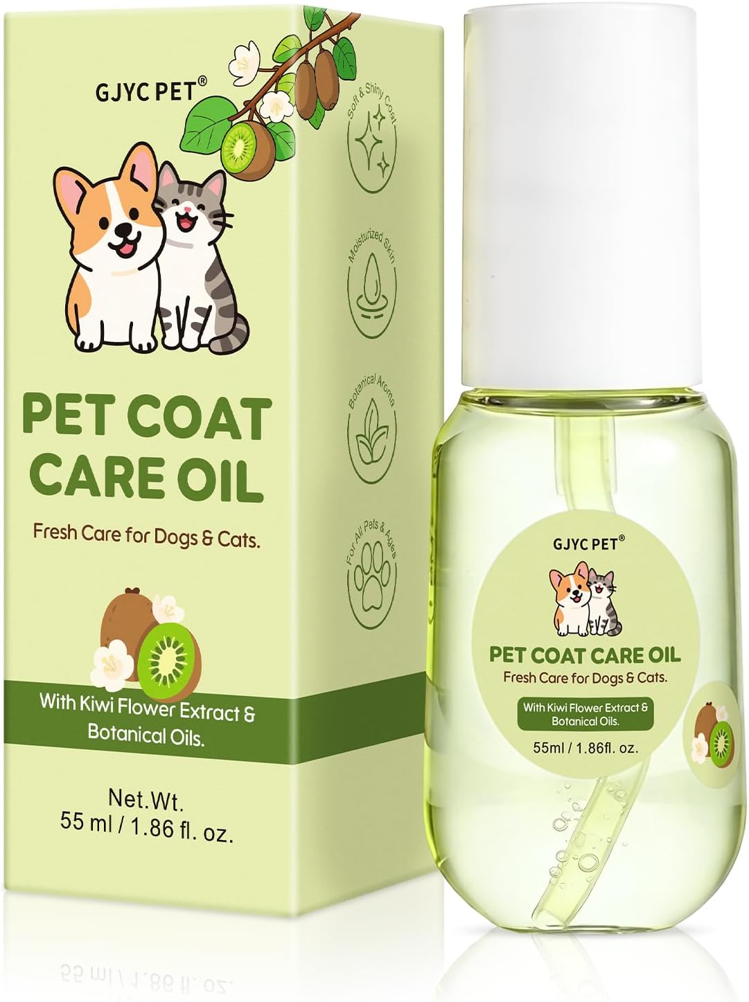 Pet Coat Care Oil, Coconut & Jojoba Infusion | Nourishing Serum to Reduce Stubborn Knots, UV Heat Shield; Anti-Static Lipid Repair for Dry Damaged Fur, Lick-Safe Treatment Dogs Cats, 1.69 fl. oz - Image 11
