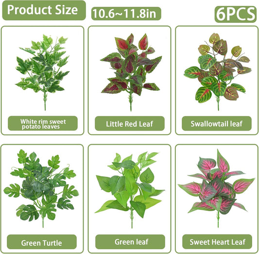 Pinvnby artificial hanging plants for bearded dragons