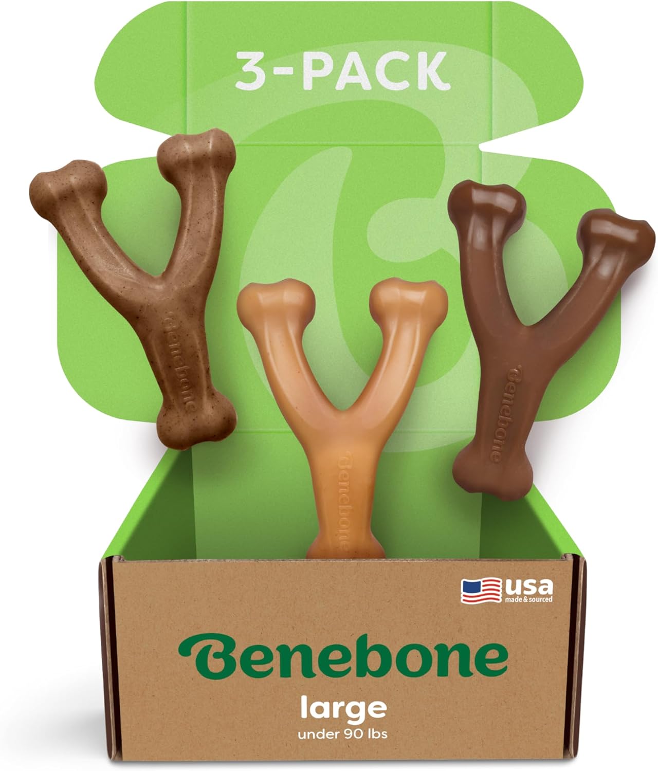 Benebone Wishbone Durable Dog Chew Toy for Aggressive Chewers, Real Bacon, Made in USA, Medium - Image 15