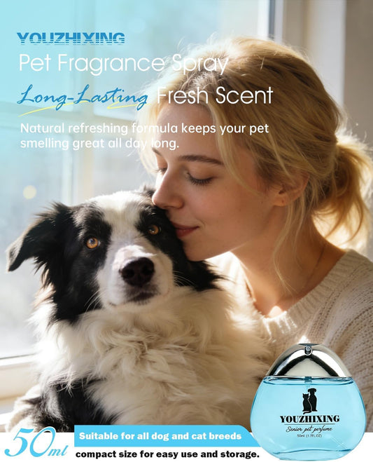 Youzhixing pet cologne 1.7 ounce glass bottle with premium gift box