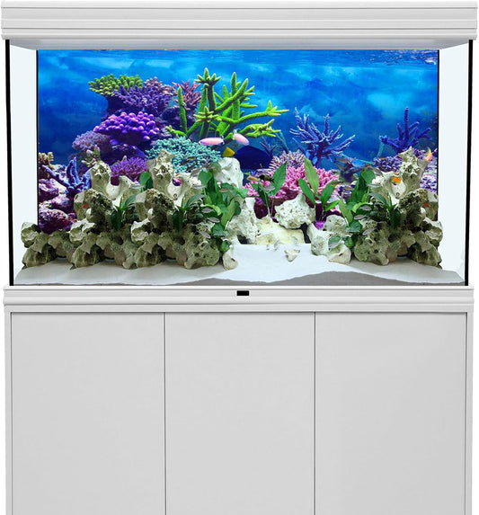 Polyester aquarium background featuring tropical fish and underwater sea world design.
