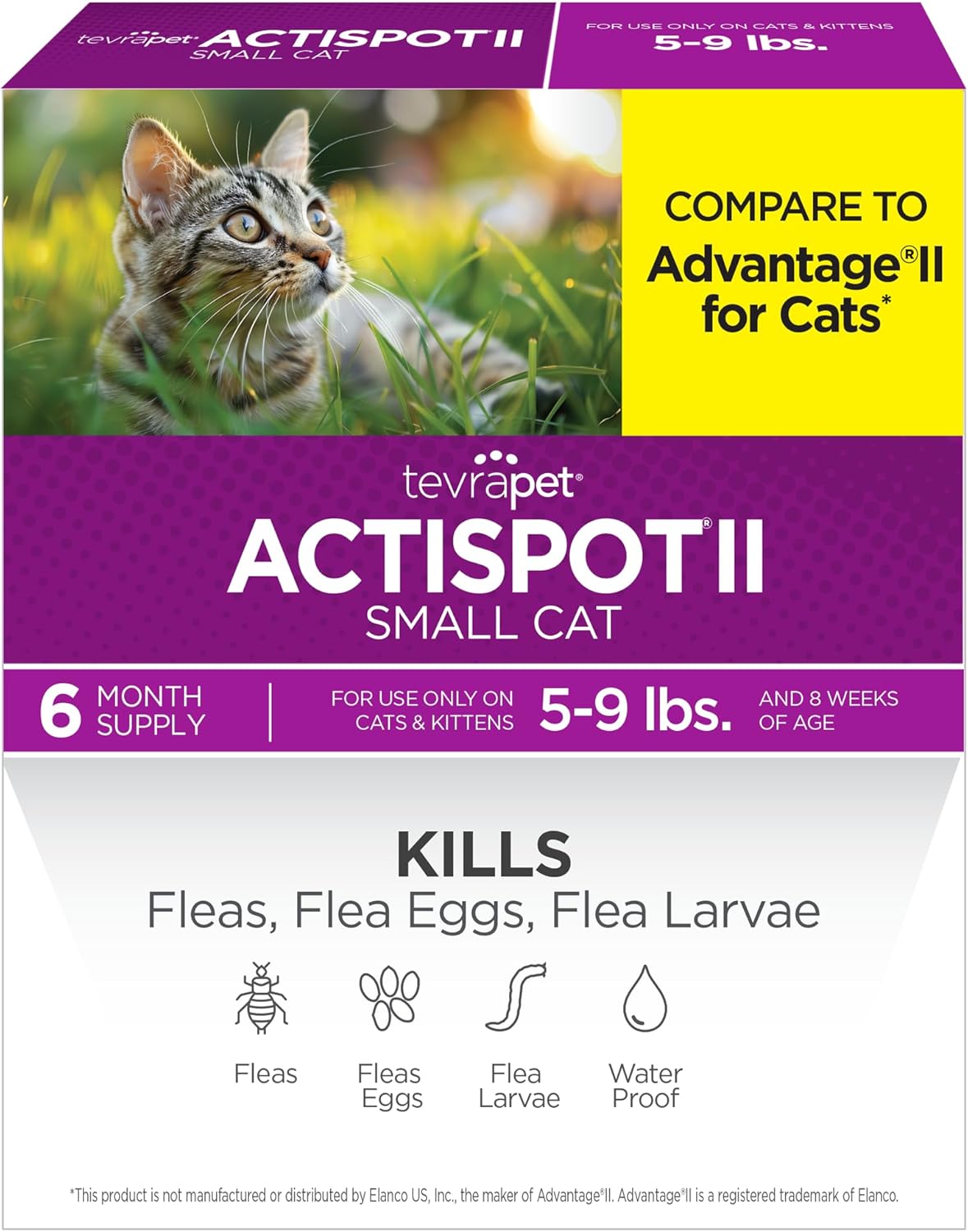 TevraPet Actispot II Flea Treatment for Large Cats 9+ lbs | 6 Doses | Powerful Prevention and Control - Image 9