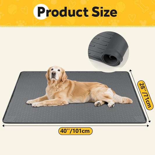 Close up of raised edges on Bartuke dog crate liner