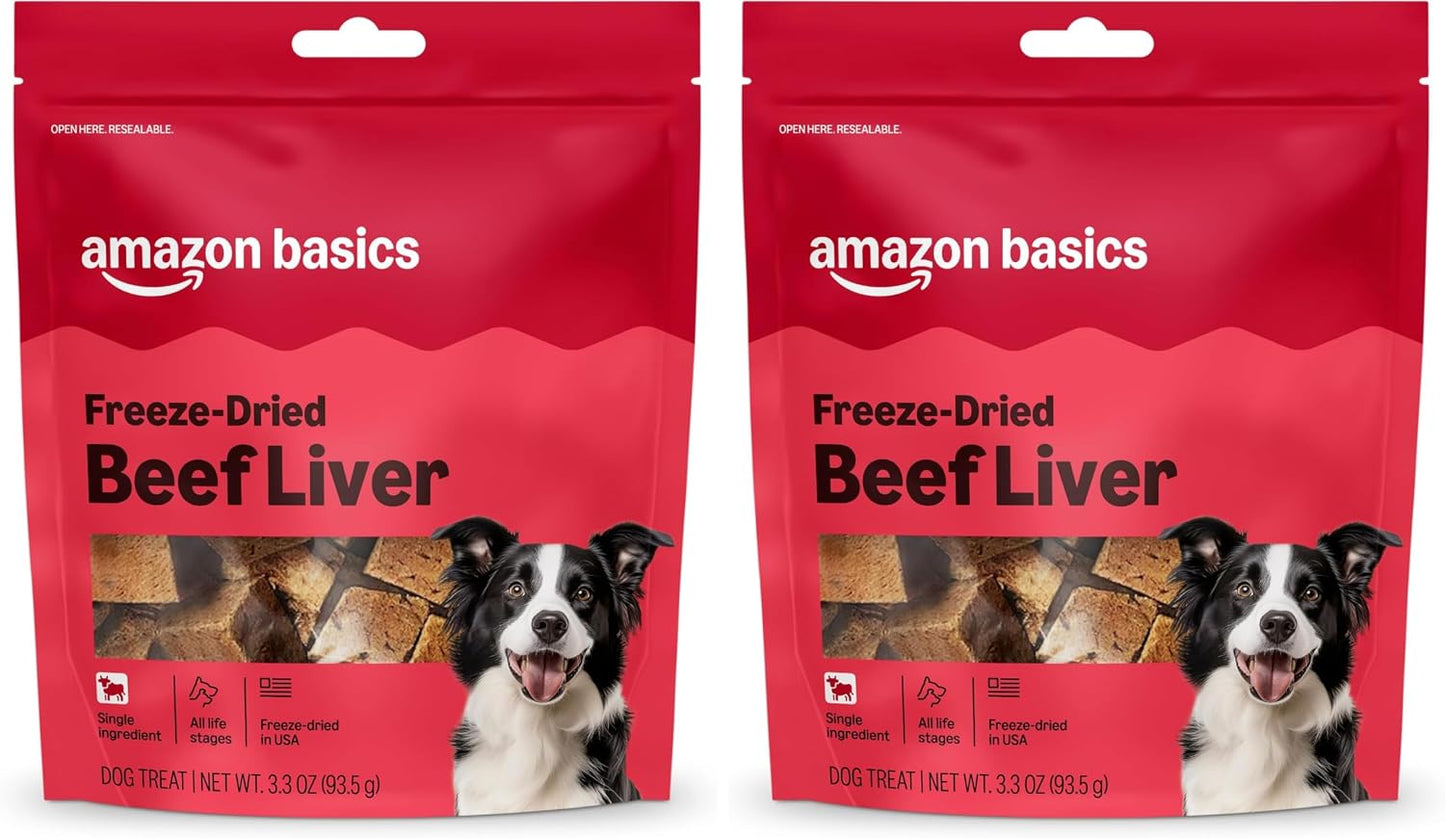 Amazon Basics Freeze-Dried Raw Single Ingredient Dog Treats (Previously Wag), Beef Liver, High Protein, Grain-Free, 3.3 Ounce (Pack of 1), Packaging may vary - Image 13