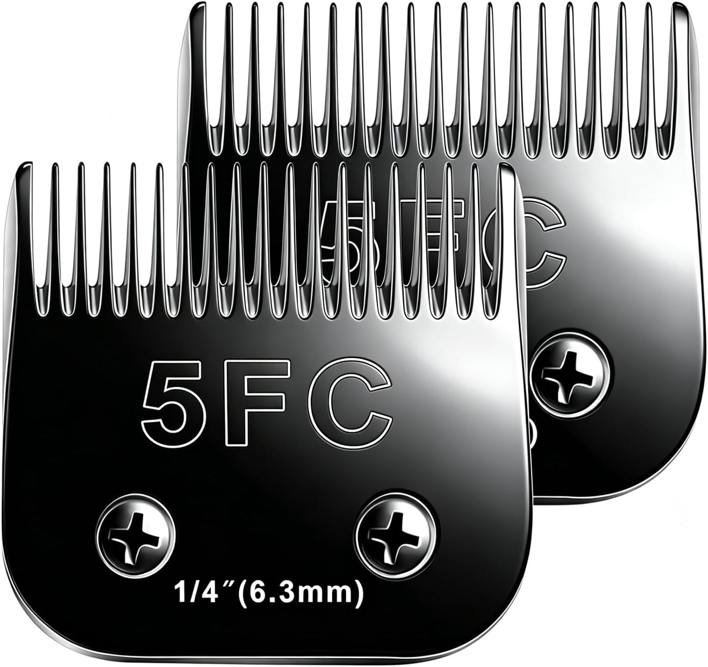 2PCS 7FC Blades Dog Grooming Blades Compatible with Andis Dog Clippers Blades,Dog Clipper Blades Compatible with Oster A5,Wahl km10 Dog Clippers for Animal Dog Cat Horse - Image 15