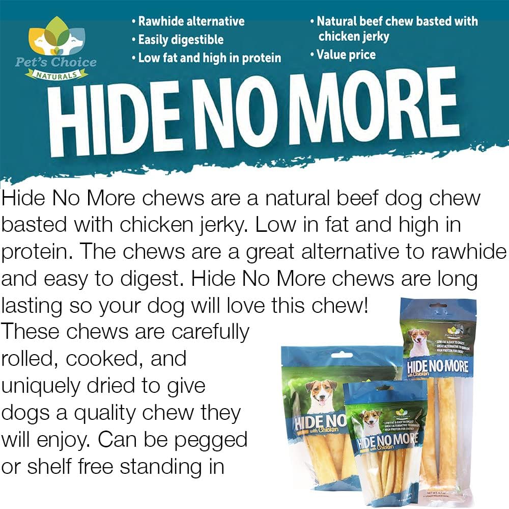 Safe premium rawhide alternative dog snacks from Pet's Choice brand