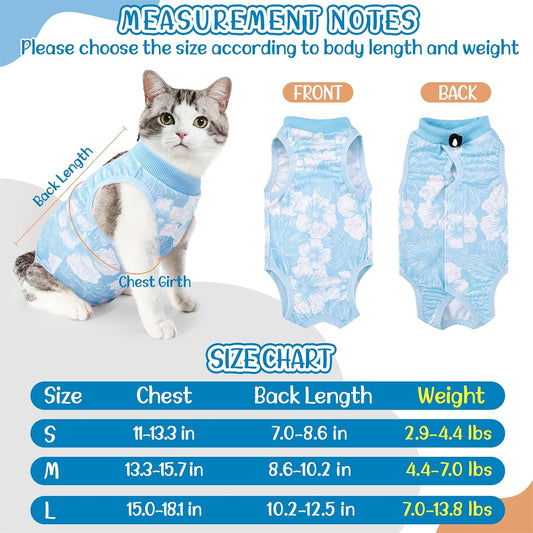 SlowTon surgical onesie for cats side profile