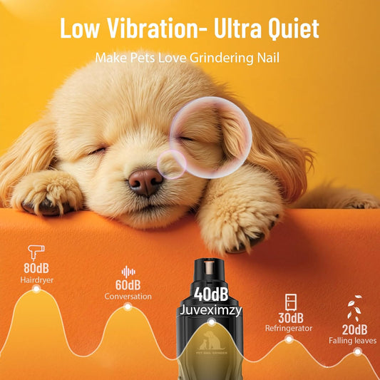 Juveximzy pet nail trimmer showing LED light feature