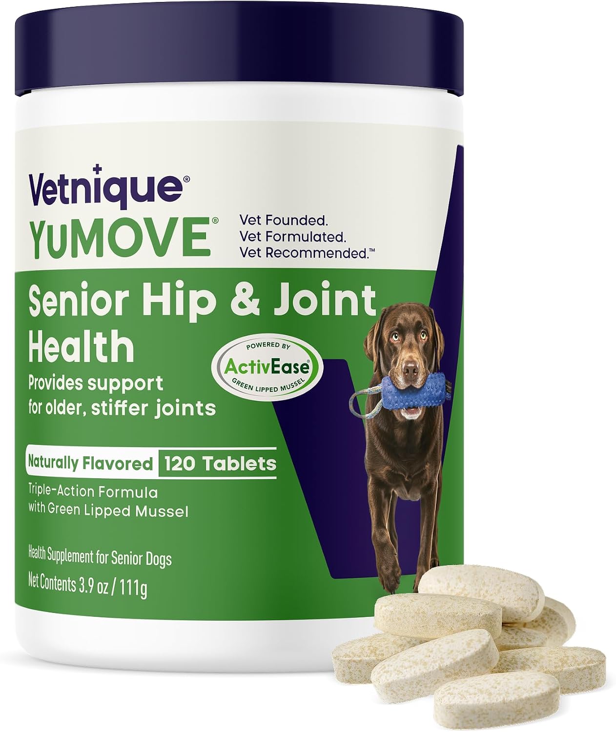 YuMOVE joint cushioning hyaluronic acid tablets for older dogs