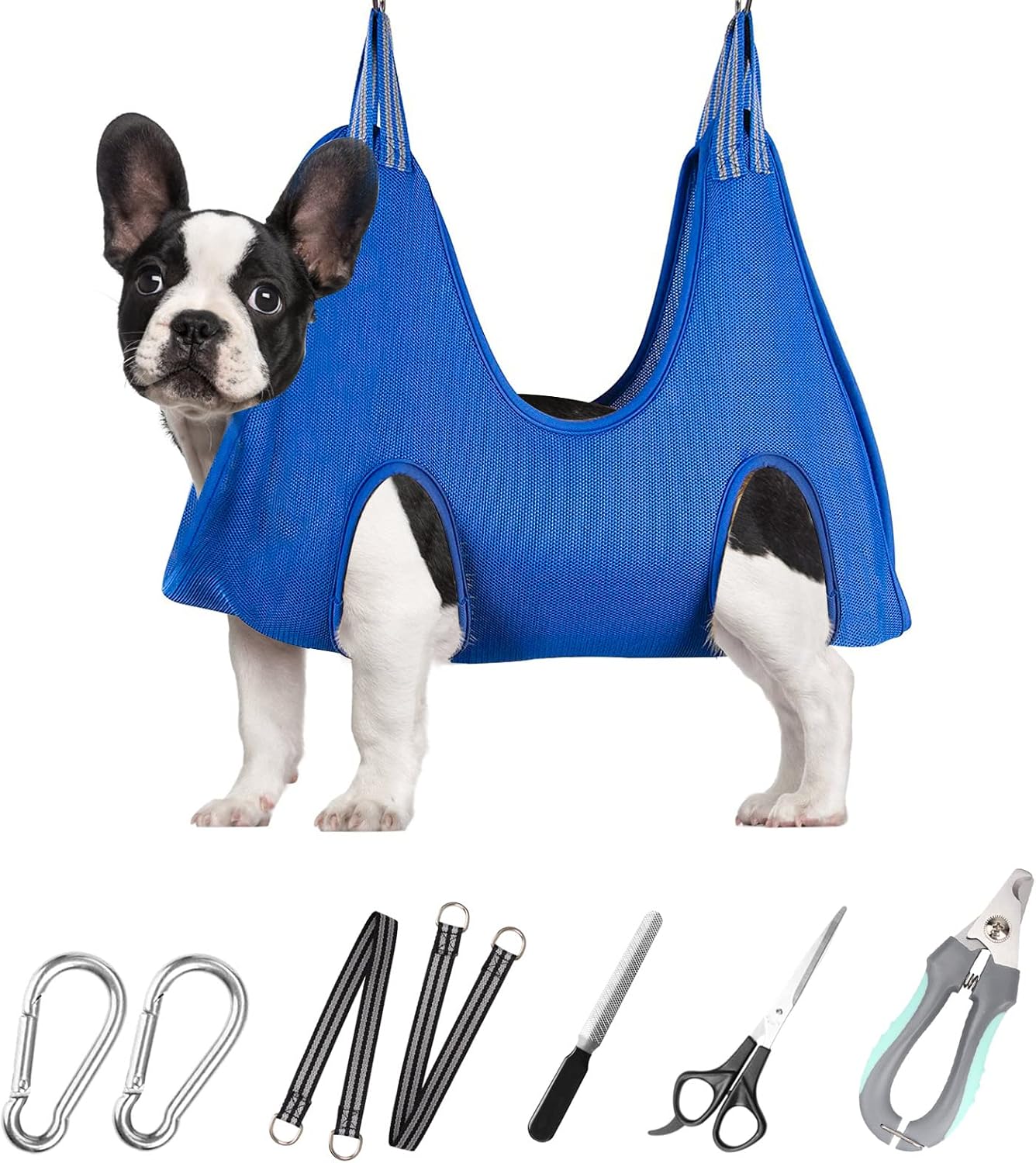 ATESON Pet Grooming Hammock with Nail Clippers/Nail Trimmers/Grooming Scissors, Dog Grooming Harness for Nail Trimming, Pet Grooming Sling Helper - Image 15