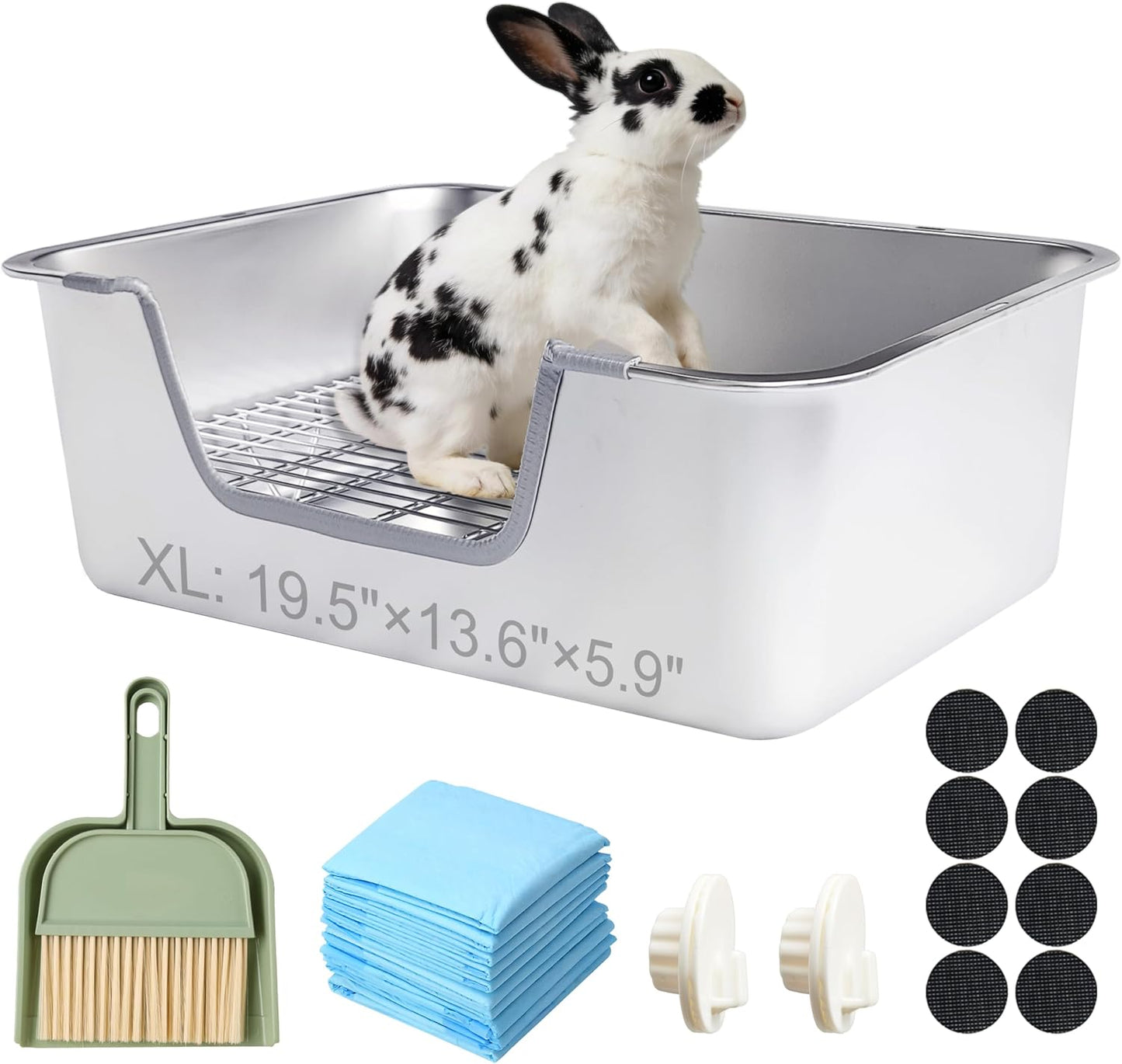 Top down view of medium size Sorstrem rabbit litter tray
