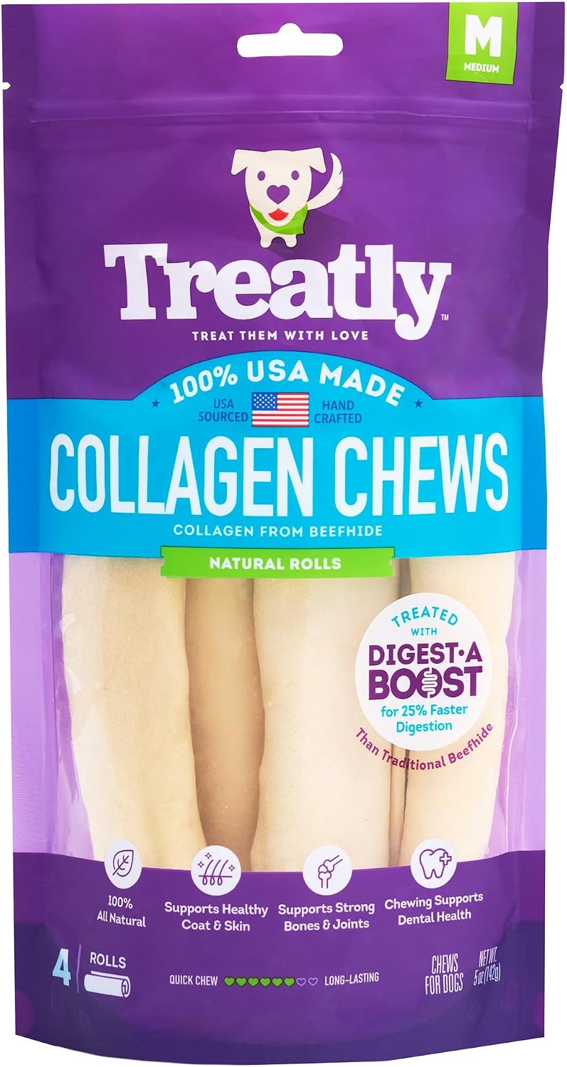 USA Collagen Rolls 6-7" Dog Chew Treats - Chicken Marinade Flavor, 4 Count/1 Pack - Image 10
