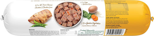 Freshpet refrigerated dog food slice and serve packaging