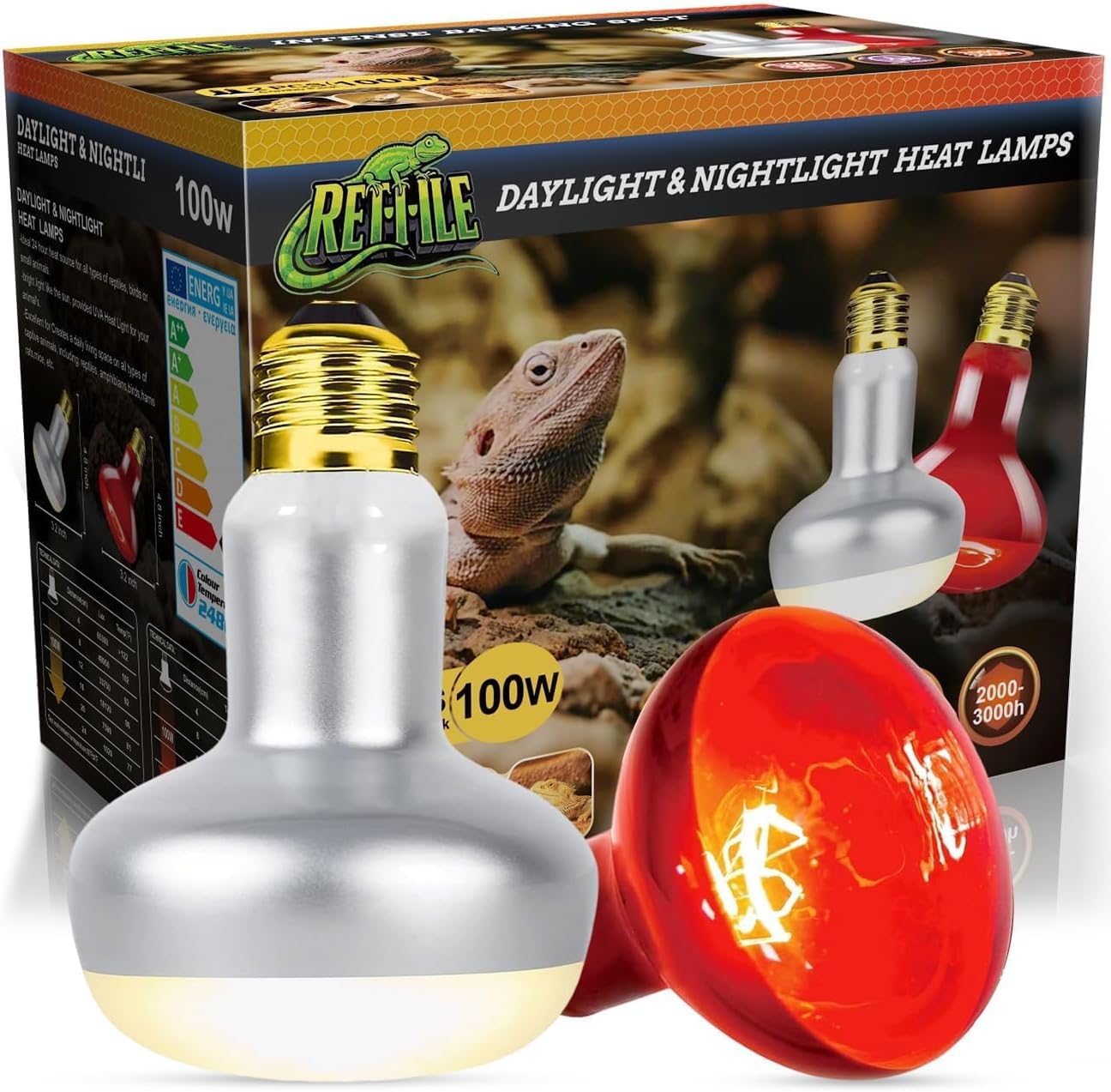 Reptile Heat Lamp 150W,Daylight UVA Basking Light Bulbs with E26 Base for Lizards, Turtles, Snakes and Amphibians 2 Pack - Image 14