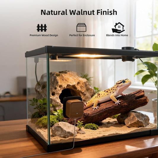 SV3C pet camera attached to a glass aquarium panel