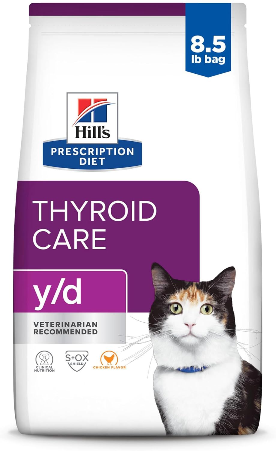 Hill's Prescription Diet y/d Thyroid Care Dry Cat Food, Chicken, 4 lb. Bag - Image 14