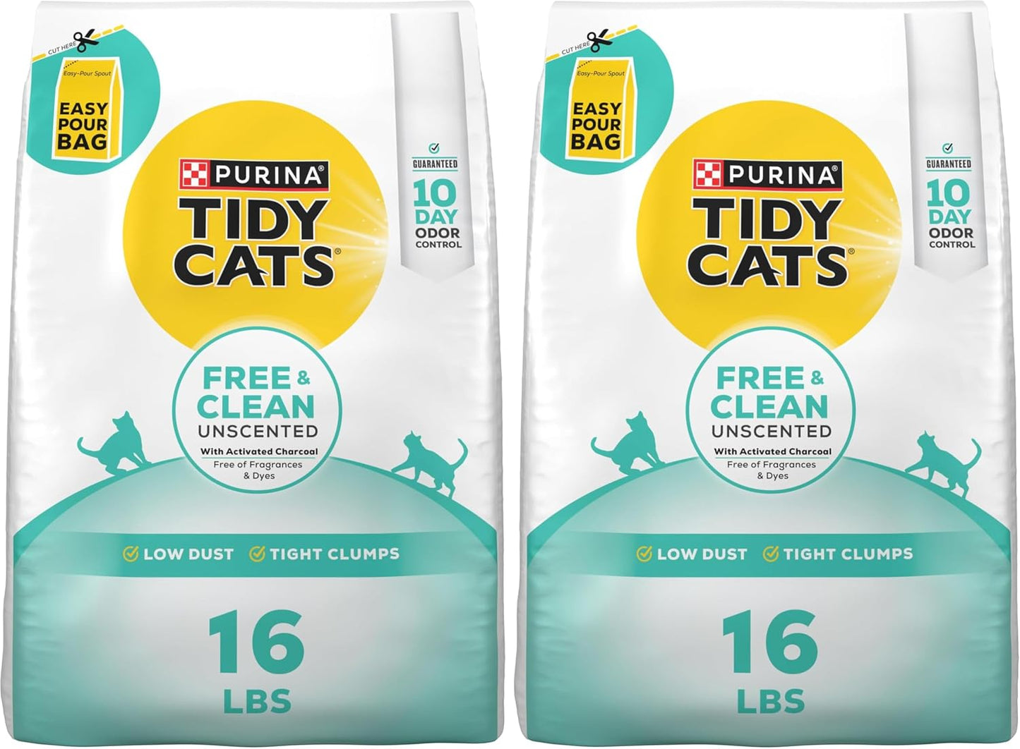 Purina Tidy Cats Free and Clean Unscented Clumping Cat Litter with Odor Control - 38 lb. Box - Image 15