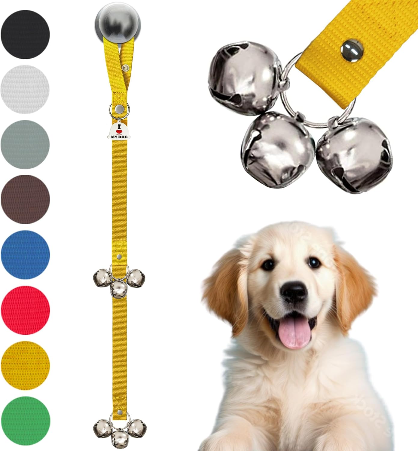 Caldwell's Pet Supply Co. Dog Potty Bells, Dog Door Bell, Bells to Go Outside, Potty Training Bell, Dogs Doorbell, Dogs Potty Doorbell, Ring to Go Pee, All Breed Puppy Training Tool - Image 15