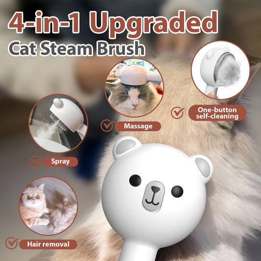 Close up of Poiiopy steam brush stainless steel bristles