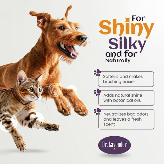 Organic plant based anti itch spray for cats and dogs treating raw skin patches