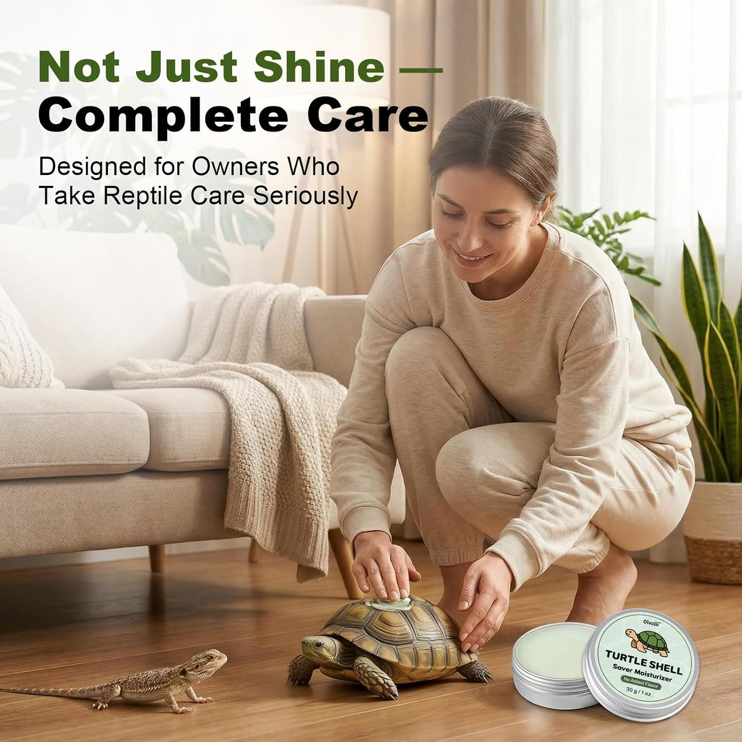 Reptile Shell Care Balm - Moisturizing Conditioner for Tortoise Shell & Lizard Skin - Hydrates Dry Shells in Tanks, Basking Areas & Low Humidity Environments - Image 9