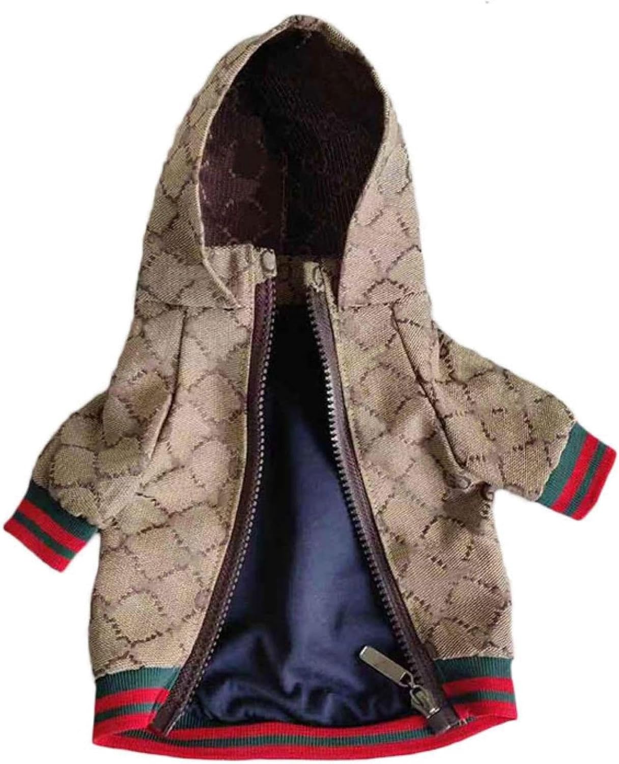 Dog Hoodie Luxury Winter Small Dog Jacket Clothes Classic Designer French Bulldog Teddy Pug Puppy Clothes(S) - Image 9