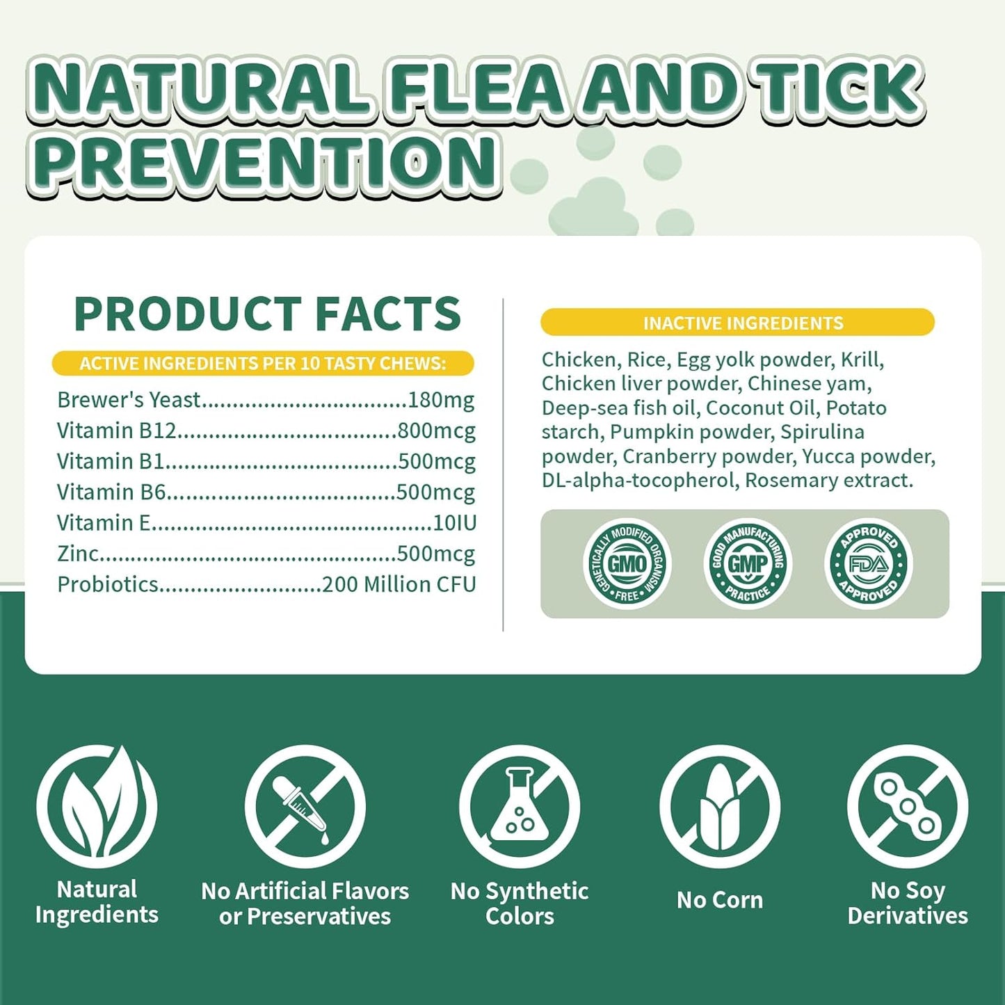 Feline digestive wellness and pest defense supplement bottle showcasing product specifications.