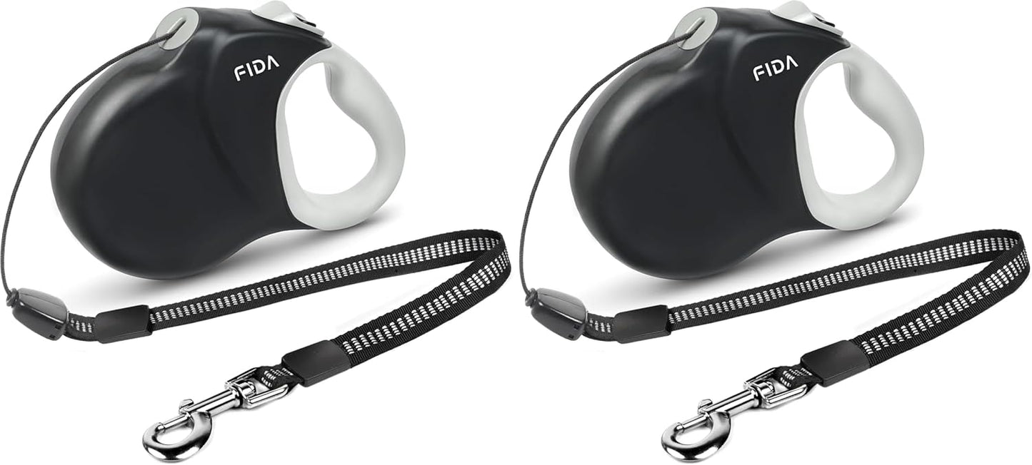 Fida Upgraded Retractable Dog Leash 30ft, Heavy Duty Pet Walking Leash for Medium/Large Breed up to 110 lbs, 360 degrees Tangle-Free Long Retract Dog Lead, Soft Grip, One-Hand Brake, Black - Image 11