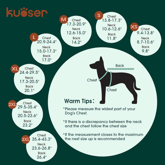 Close up of Kuoser waterproof dog jacket fabric texture
