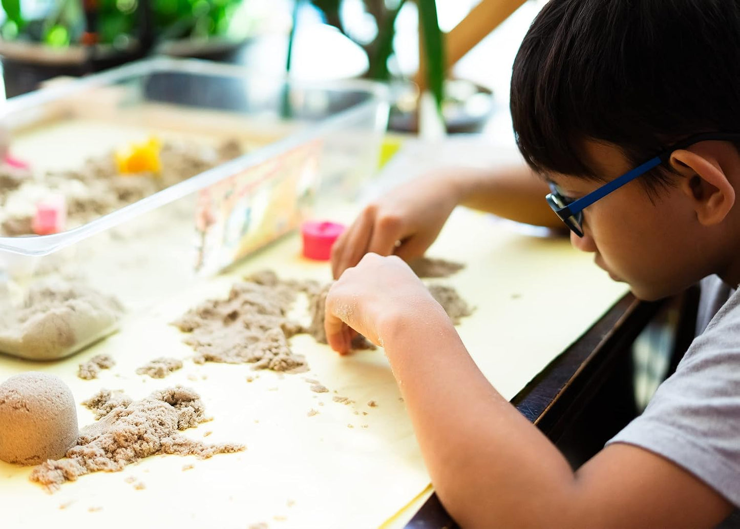 Molded shapes made with Pure Original Ingredients play sand