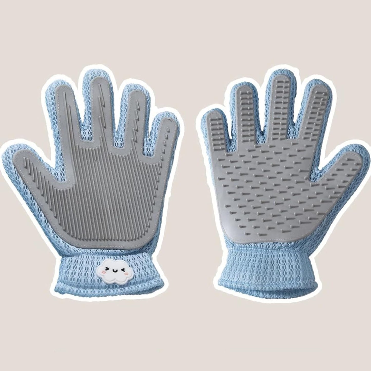 Ambidextrous 2-in-1 pet hair remover glove package count