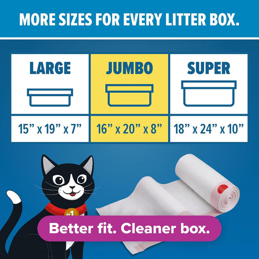 Jonny Cat 2 mil thick tear resistant fresh scent litter liners for cats