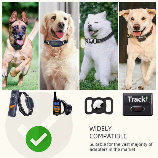 Adjustable reflective e-collar band with quick release buckle