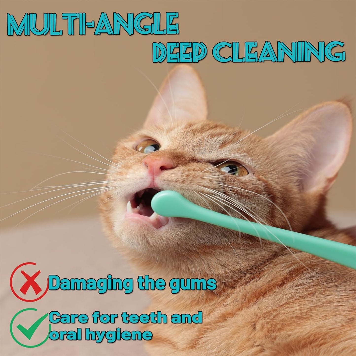 E.M&S.T pet toothbrush 5 piece kit packaging