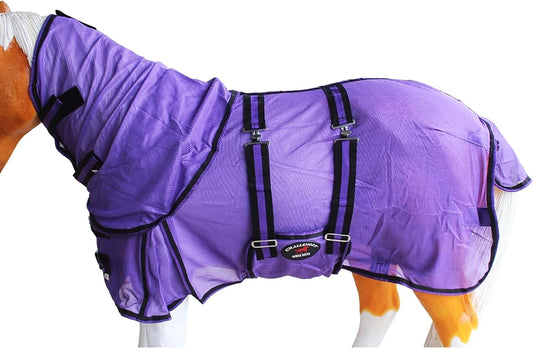 Challenger 60 inch foal summer sheet featuring detachable full neck cover design