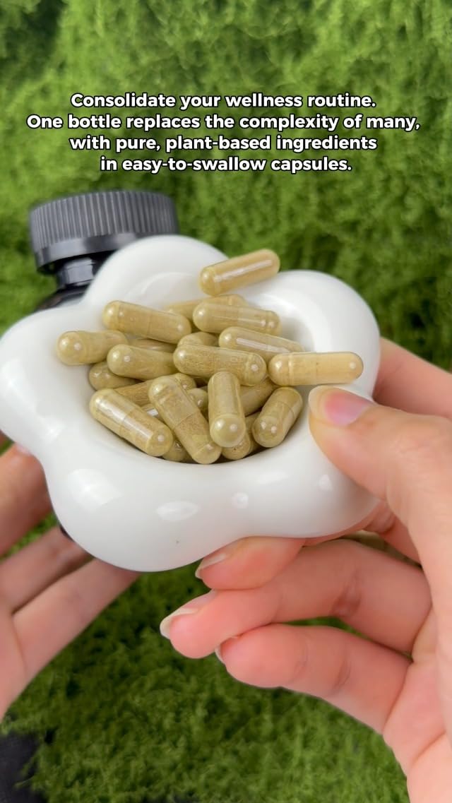 Group of Vyxion 20-in-One herbal supplement bottles for import quality display