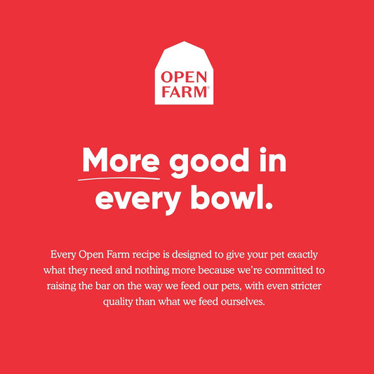 Open Farm bone broth nutritional meal topper packaging