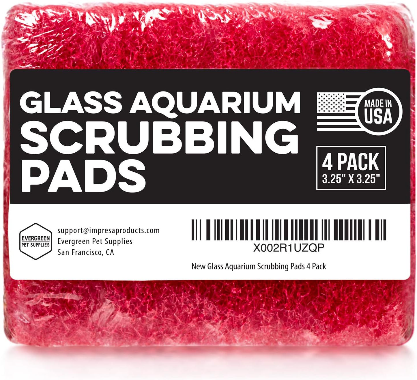 Reusable non abrasive pet safe aquarium sponge for crystal clear glass