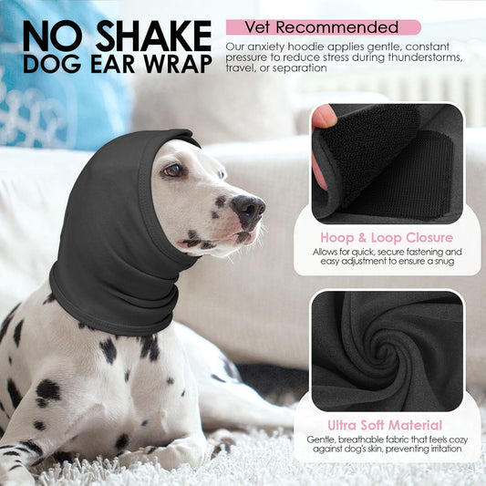 Adjustable anti-slip headband for dog hematoma recovery post surgery protection