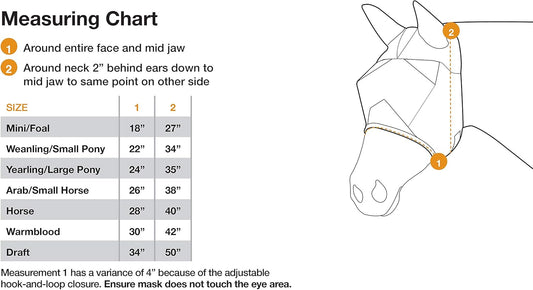 Side profile of horse wearing Cashel Quiet Ride Fly Mask